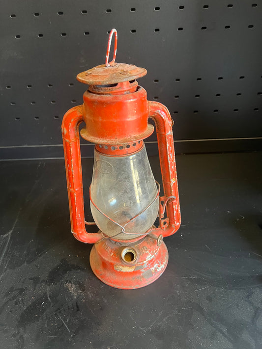 Antique Red Oil Lantern