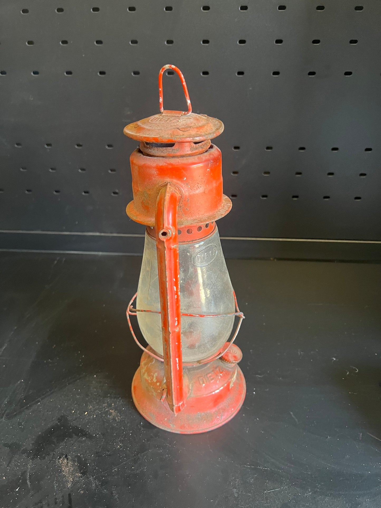 Antique Red Oil Lantern